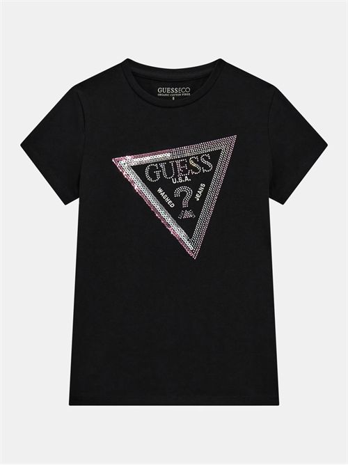 t-shirt girl black GUESS | J5RI12K6YW4/JBLK